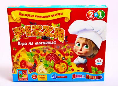 Игра на магнитах Пицца (Маша и медведь) Vladi Toys (VT1504-21) 
